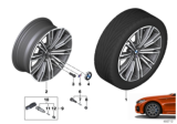Diagram for 2020 BMW M340i Alloy Wheels - 36118089891