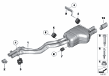 Diagram for BMW Z4 Muffler Hanger Straps - 18307586734