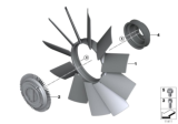 Diagram for BMW Z3 M A/C Condenser Fan - 11527831113