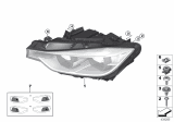 Diagram for 2017 BMW 340i Headlight - 63117419629