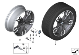 Diagram for BMW 530i Alloy Wheels - 36117855087