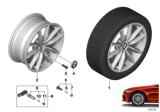 Diagram for BMW M340i xDrive Alloy Wheels - 36116883520
