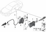 Diagram for BMW 750i Door Lock Cylinder - 51217227503