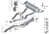Diagram for 2020 BMW M340i xDrive Exhaust Resonator - 18308743651