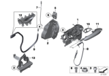Diagram for BMW 535i GT xDrive Door Latch Cable - 51217197800