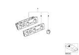 Diagram for 2003 BMW 330Ci Blower Control Switches - 64116931839