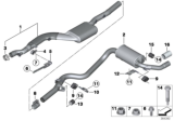 Diagram for BMW 330i xDrive Tail Pipe - 18307610634