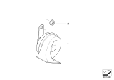 Diagram for 2004 BMW Z4 Horn - 61334117055