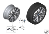 Diagram for 2020 BMW M235i xDrive Gran Coupe Alloy Wheels - 36118092355