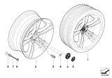 Diagram for 2004 BMW 645Ci Alloy Wheels - 36112282990