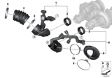Diagram for BMW X6 M Air Intake Coupling - 13717848151