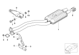 Diagram for 2002 BMW 525i Exhaust Resonator - 18107504978