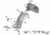 Diagram for 2013 BMW X3 Fender Splash Shield - 51717213641