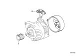 Diagram for 1997 BMW Z3 Alternator - 12311432983