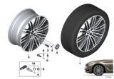 Diagram for 2017 BMW 540i xDrive Alloy Wheels - 36117856925
