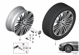 Diagram for 2018 BMW 530e Alloy Wheels - 36117856925