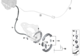 Diagram for BMW X6 M Parking Brake Cable - 34436870192