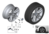 Diagram for BMW 430i Gran Coupe Alloy Wheels - 36116796247