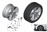 Diagram for BMW 335i xDrive Alloy Wheels - 36116796247