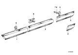 Diagram for 1978 BMW 530i Door Moldings - 51131808982