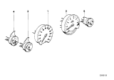 Diagram for BMW 525i Tachometer - 62138351009