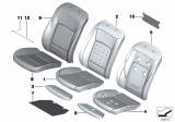 Diagram for 2012 BMW 740i Seat Cushion Pad - 52107254407