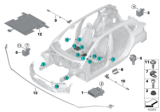 Diagram for BMW X1 Air Bag Sensor - 65779196047