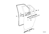 Diagram for 1995 BMW 530i Weather Strip - 51221944348