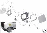 Diagram for BMW i3 Fuel Door Release Cable - 51177459464