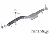 Diagram for 2018 BMW 540d xDrive Muffler Hanger Straps - 18208599519