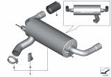 Diagram for BMW 440i Gran Coupe Muffler - 18302424608