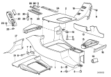 Diagram for 1993 BMW M5 Center Console Base - 51168137693