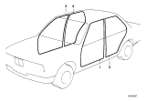 Diagram for 1985 BMW 325e Weather Strip - 51711876152