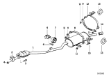 Diagram for 1984 BMW 325e Muffler - 18121178047