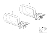 Diagram for 1995 BMW 740i Side View Mirrors - 51168266443