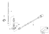 Diagram for 1994 BMW 530i Antenna Base - 84518361244