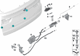 Diagram for 2015 BMW X5 Trunk Latch - 51247303443