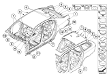 Diagram for BMW 530xi Body Mount Hole Plug - 51717149535