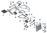 Diagram for BMW X1 Cup Holder - 51169255209