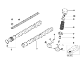 Diagram for BMW 740i Rocker Shaft Spring Kit - 11341745339