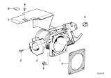 Diagram for BMW 733i Throttle Body - 13541726609