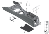Diagram for 2020 BMW 330i xDrive Center Console Base - 51166996833