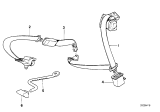 Diagram for 1992 BMW 750iL Seat Belt - 72111950644