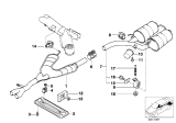 Diagram for BMW 530i Exhaust Hanger - 18201435402