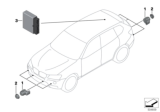 Diagram for 2016 BMW 640i Parking Assist Distance Sensor - 66209235139