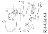 Diagram for BMW X3 Door Lock Actuator - 51227318413