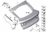 Diagram for 2017 BMW X4 Trunk Lid Lift Support - 51247339432