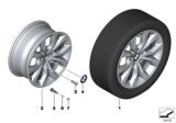 Diagram for 2013 BMW X1 Alloy Wheels - 36116789141
