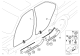 Diagram for 1999 BMW 740iL Weather Strip - 51728175075