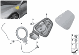 Diagram for 2016 BMW X6 M Fuel Door Release Cable - 51257297008